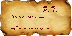 Prokop Tomázia névjegykártya